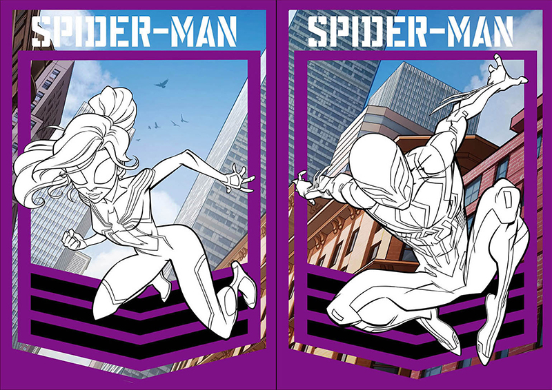 漫威蜘蛛人 NEW紋身彩繪畫